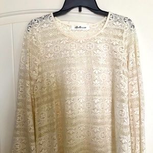 Lacey top to be worn over camisole. Like new!